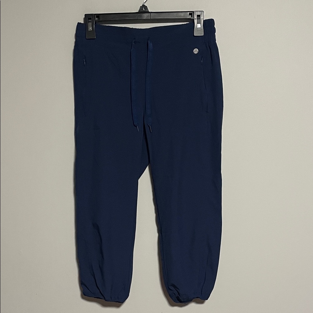 Apana Blue Cropped Lightweight Joggers Size Small